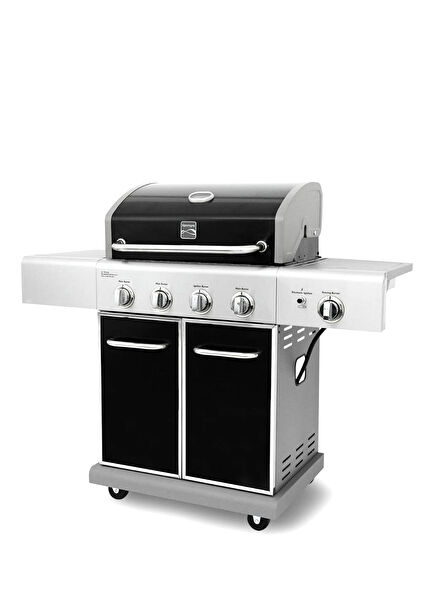 Black Metal 4 Burner Gas BBQ