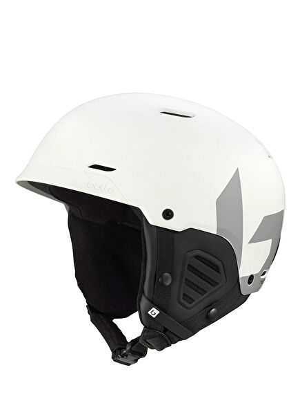 Mute White Unisex Ski Helmet