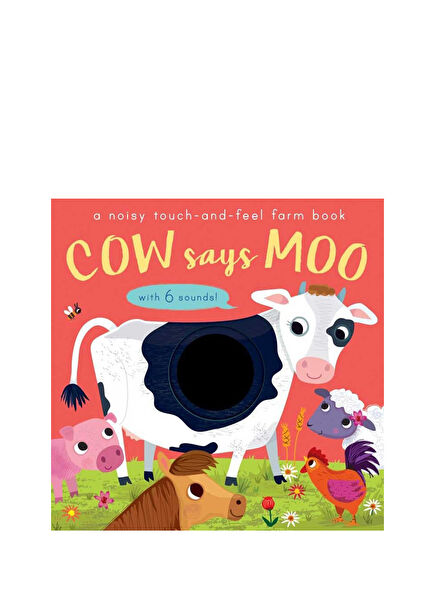 A Noisy Touch and Feel Farm Book: Cow Says Moo Children's Foreign Language Book