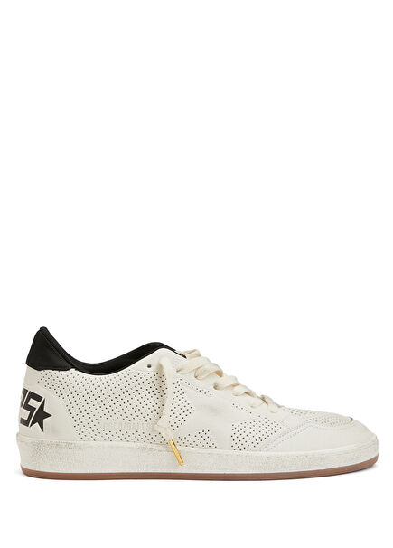 Siyah Beyaz Erkek Deri Sneaker