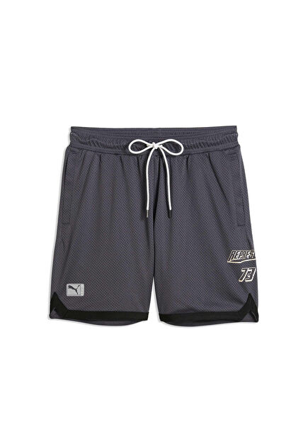 Puma x Represent II Galactic Gray Geniş Kesim Erkek Spor Şort