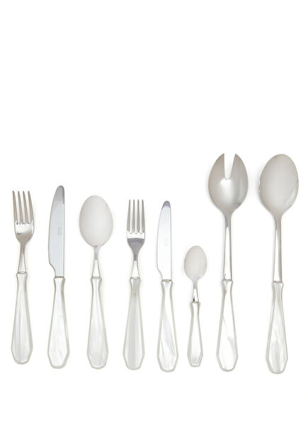 Venezia Beyaz Çelik 74 Parça Çatal Bıçak Kaşık Seti
