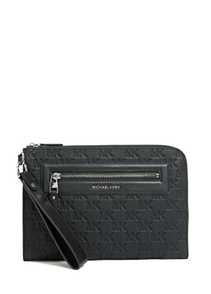 Black Men's Leather Hand Portfolio