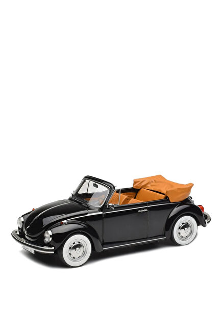 Cabriolet 1:18 1972 Volkswagen Beetle 1303 Black Model Car