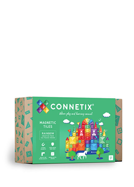 Rainbow Manyetik Bloklar Creative 102 Parça Yapı Oyuncağı