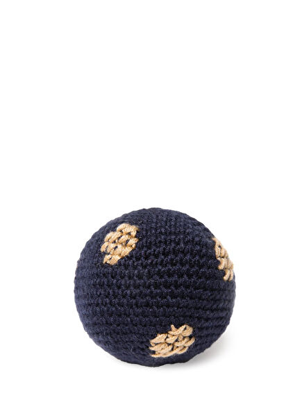 Polkadot Lacivert Top Köpek Oyuncağı