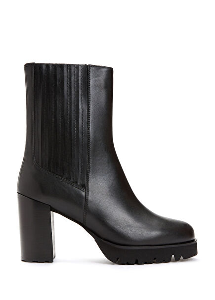 Siyah Kadın Deri Bot