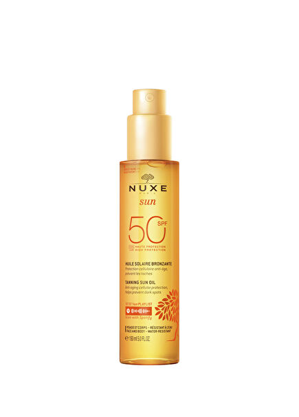 Yüz ve Vücut Yağı Spf 50 Bronzlaştırıcı 