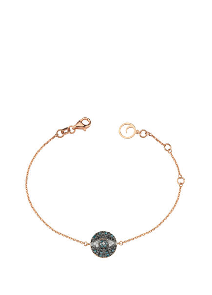 Göz İşlemeli Kadın Altın Bileklik