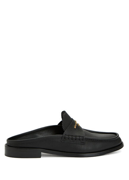 Carter Black Women's Leather Slippers