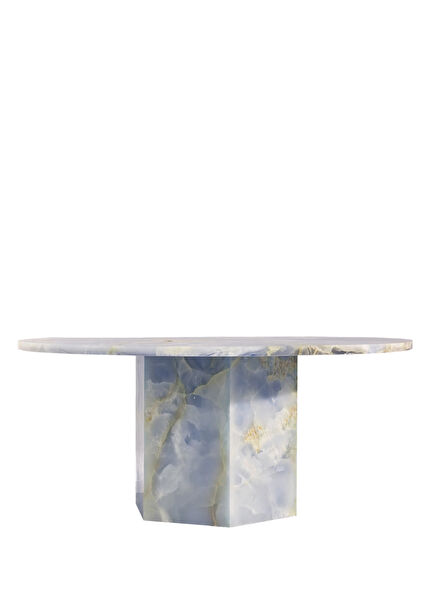 Onyx Taffy Mavi Mermer Orta Sehpa