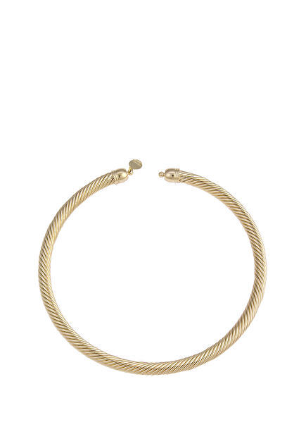 Gold Cable Women's Gold Plated Necklace