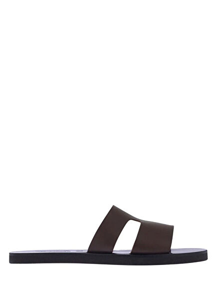 Kahverengi Erkek Deri Terlik