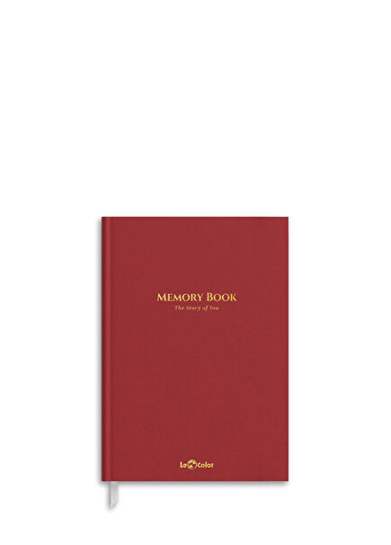 Red Linen Gold Edge Fountain Pen Compatible Album Memory Book