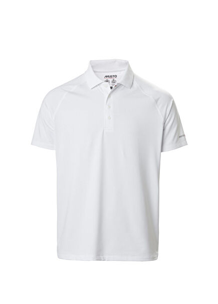 Evo Sunblock 2.0 White Polo Yaka Kısa Kollu Erkek Yelken T-shirt
