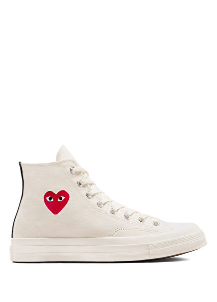Chuck 70 Comme Des Garçons Krem Kanvas Unisex Sneaker