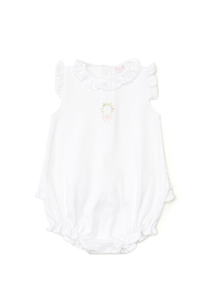 White Ruffled Baby Girl Jumpsuit