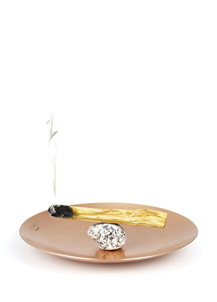Coho Matte Prana Hammered Copper Incense Bowl