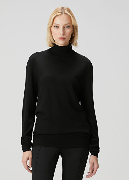 Eve Black Wool Sweater