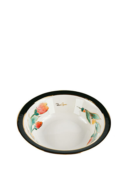 Patrizia Gucci Domani Renkli Desenli Porselen Sebze Kasesi 25 cm