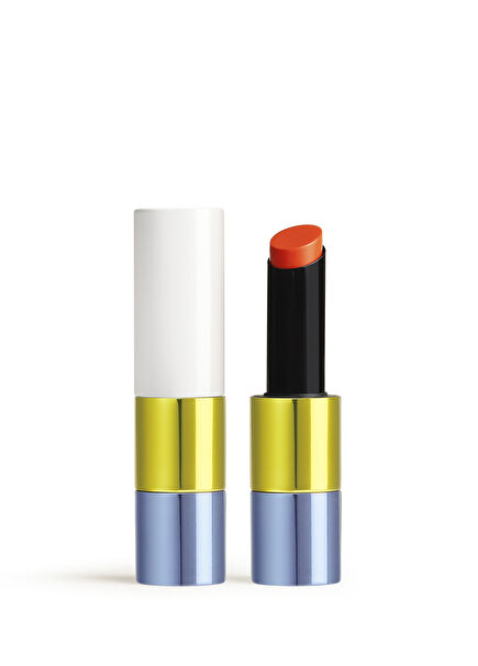 Rouge Hermès Natural Shiny Lipstick 28 Orange Flas