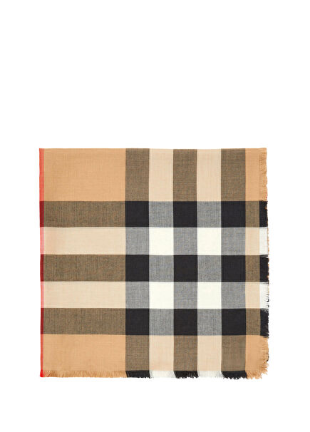 Hmega Silk Beige Cashmere Women's Scarf