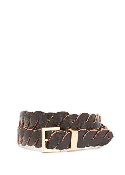 Kahverengi Kadın Deri Kemer