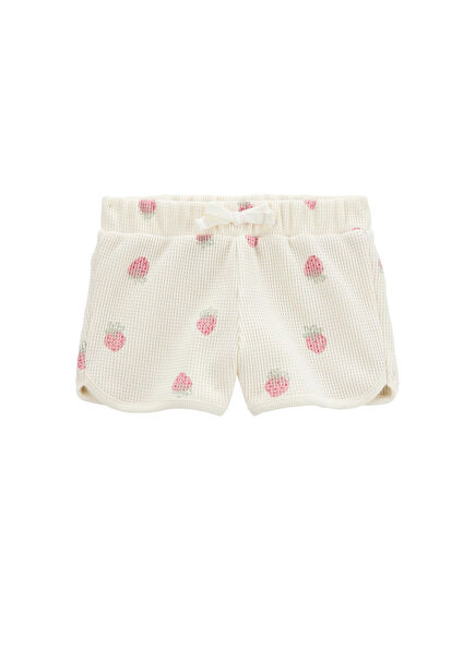 Çilek Desenli Kız Çocuk Şort