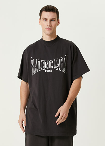 Black Logo Printed T-Shirt