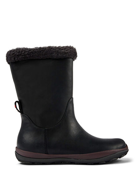 Peu Black Leather Women's Boots