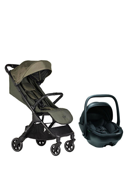 Mini by Buggy Snap Manchester Green Bebek Arabası Guardix Antrasit Anne Kucağı Seyahat Sistem Bebek Arabası
