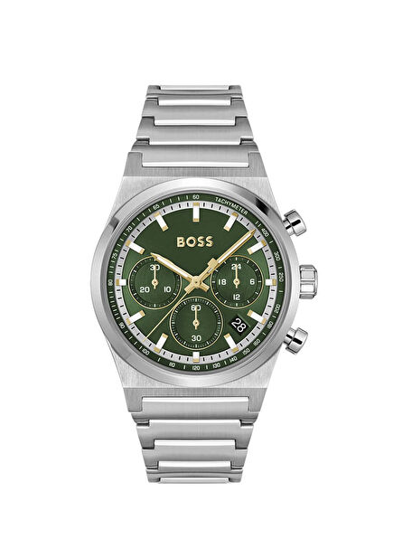 HB1514220 Metalik Gri Çelik Erkek Kol Saati