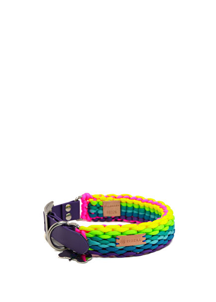 Rainbow Paracord Köpek Boyun Tasması XLarge 48-52 cm 