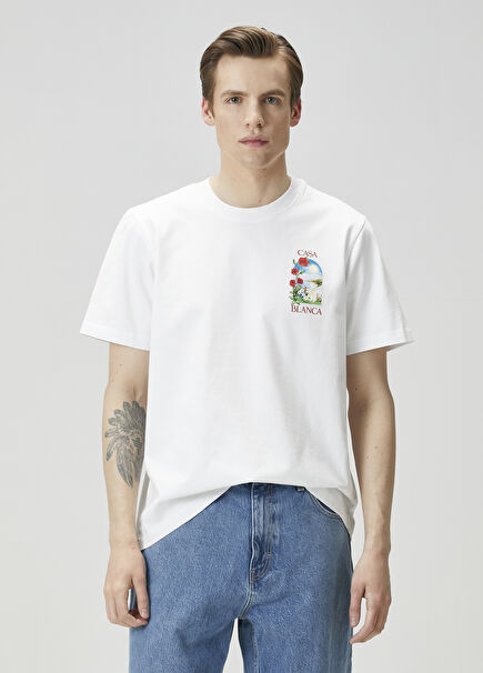 La Days White Organic Cotton T-Shirt