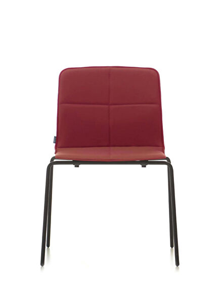 Eon Red Metal Chair