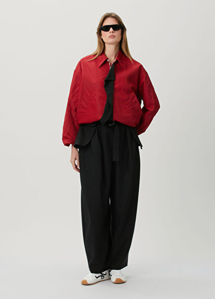 Siyah Wide Leg Pantolon