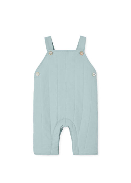 Green Cotton Baby Girl Jumpsuit