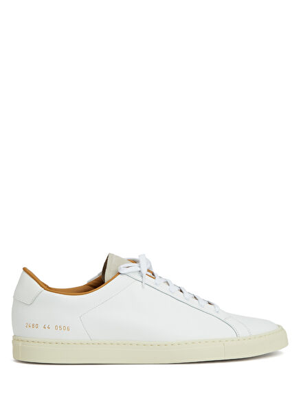 White Men's Leather Sneakers