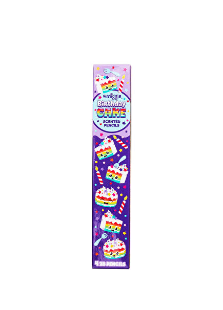 Birthday Cake Silgili Kokulu 4'lü Kalem Seti