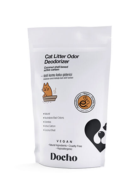 Hindistan Cevizi Kabuğu Bazlı Aktif Karbon Kedi Kumu Koku Giderici 400 g