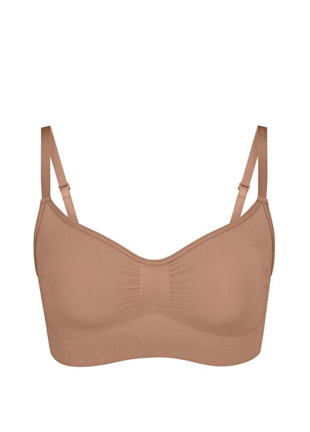 Seamless Sculpt Dark Beige Bralette