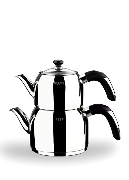 Pure Stainless Steel Teapot Set