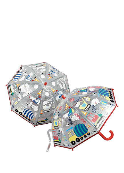 Construction Color Changing Transparent Kids Umbrella