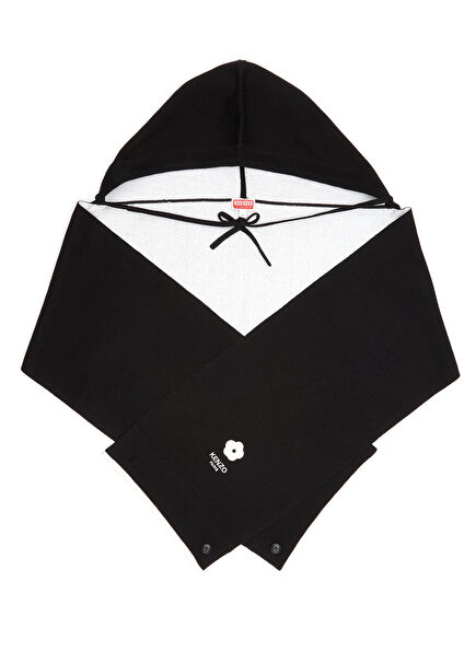 Black Women's Wool Scarf Beanie Set