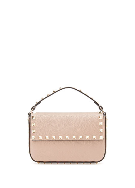 Rockstud Mini Pudra Kadın Deri El Çantası