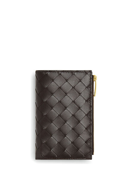 Medium Bi-Fold Brown Women's Leather Wallet
