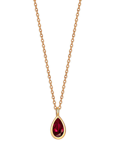 Petites Ruby Mini Drop Women's Gold Pendant