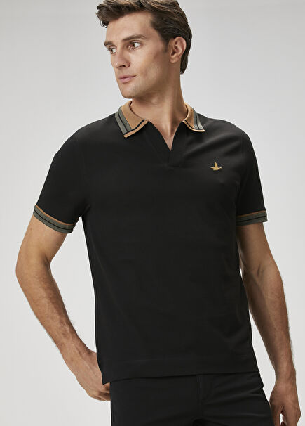 Comfort Fit Siyah T-shirt
