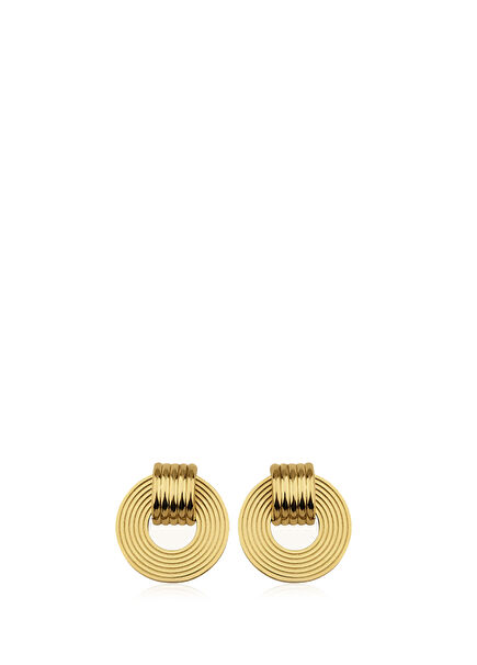 Disc 14K Gold Women's Earrings
