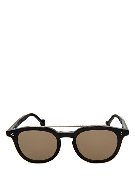 HS600 49 S04 Siyah Asetat Erkek Güneş Gözlüğü